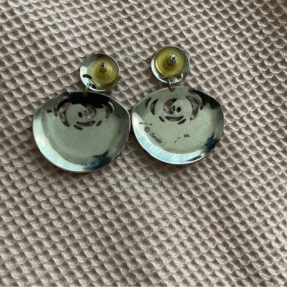 Vintage Edgar Berebi Blue Earrings - Picture 3 of 4